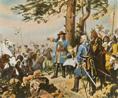 A nagy választófejedelmek parancsnokai a fehrbellini csata előtt, 1675. június 28-án, 1936. alkotó: Unbekannt