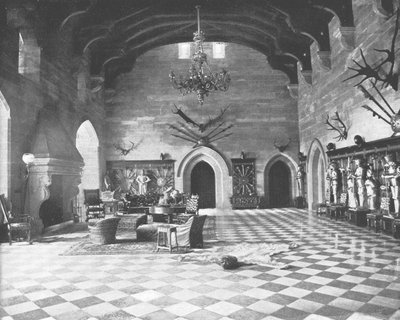 The Great Hall, Warwick Castle, Warwickshire, 1894. alkotó: Unbekannt