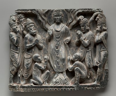 A nagy csoda Shravasti-ban, c. 100. alkotó: Unbekannt