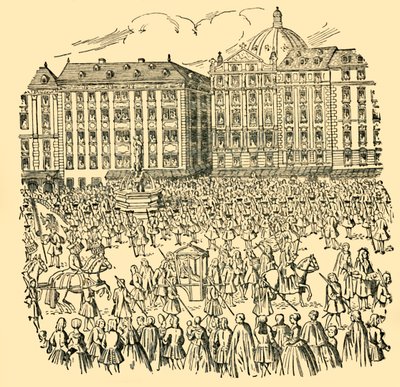 Magyarország Nagy Nemesei hűségesküt tesznek Mária Teréziának...1740-ben, 1930 körül. alkotó: Unbekannt