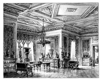 The Green Drawing Room, Windsor Castle, 1888 alkotó: Unbekannt