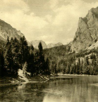 A Grüner See, Stájerország, Ausztria, 1935. alkotó: Unbekannt