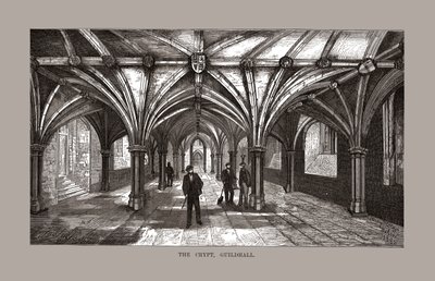 A Guild-Hall kripta, 1886. alkotó: Unbekannt