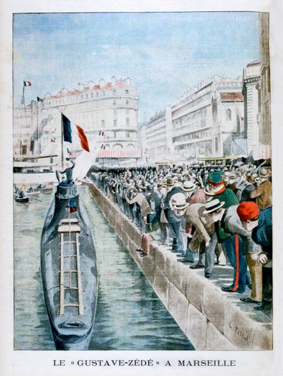 A Gustave-Zede 1901-ben érkezik Marseille-be alkotó: Unbekannt