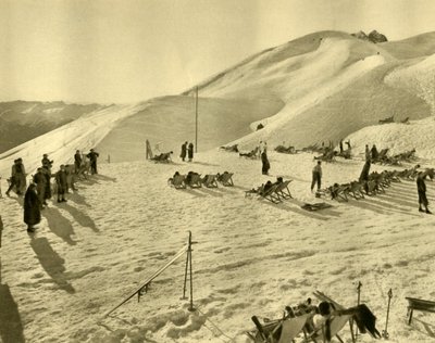 A Hafelekarbahn sífelvonó, Innsbruck, Tirol, Ausztria, 1935. alkotó: Unbekannt