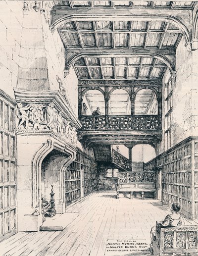 The Hall of North Mymms, Herts, 1898 alkotó: Unbekannt