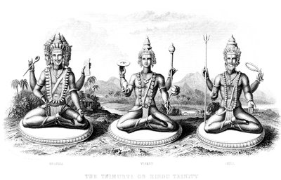 A Hindu Szentháromság, 1800 alkotó: Unbekannt