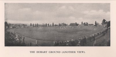 A Hobart Cricket Ground, Tasmania, Ausztrália, 1912 alkotó: Unbekannt
