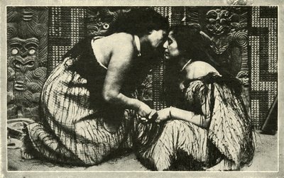A Hongi, A maori üdvözlet, 1948. alkotó: Unbekannt