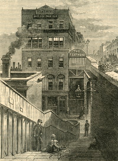 The Houses in Waterloo Bridge Road, 1878. alkotó: Unbekannt