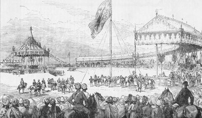 Az Imperial Durbar Delhiben, Indiában, 1877. január 1-jén 1908. alkotó: Unbekannt