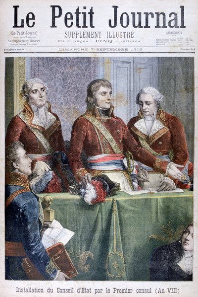 Az államtanács felállítása Napóleon első konzul által, 1799 1902 alkotó: Unbekannt