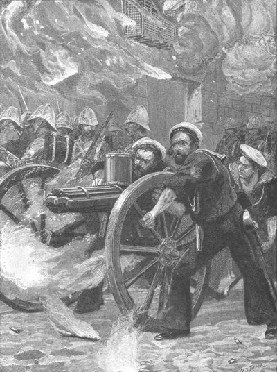 The Insurrection under Arabi Pasha, 1882: The Bluejackets clearing the streets..., 1901. alkotó: Unbekannt