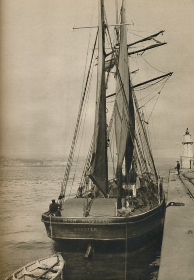 Az Irish Minstrel, egy fából készült háromárbocos szkúner, 1937 alkotó: Unbekannt