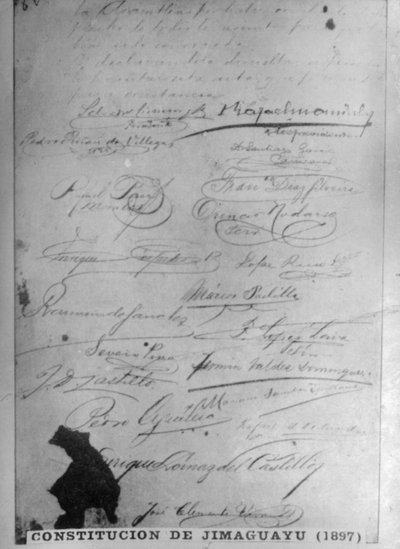 A jimaguayui alkotmány, 1895, 1920-as évek alkotó: Unbekannt