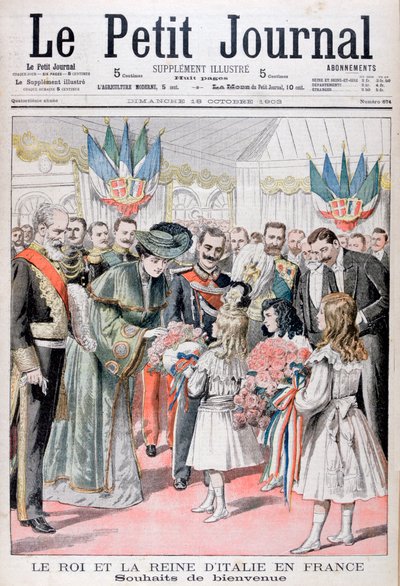 Olaszország királya és királynője Franciaországban, 1903 alkotó: Unbekannt