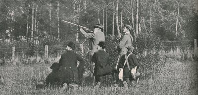 A király lövöldözése a Sandringham-rezervátum felett, 1900-as évek, 1910. alkotó: Unbekannt