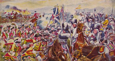 A Kings saját Yorkshire-i könnyűgyalogsága. A csata a rózsamezőn mindennél, 1759, 1939 alkotó: Unbekannt