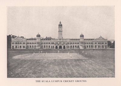 Kuala Lumpur krikettpálya, Malaya, 1912. alkotó: Unbekannt