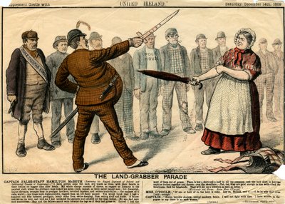 A Land-Frabber Parade, 1889 alkotó: Unbekannt
