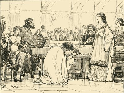 Alboin utolsó lakoma, i.sz. 570, 1890. alkotó: Unbekannt