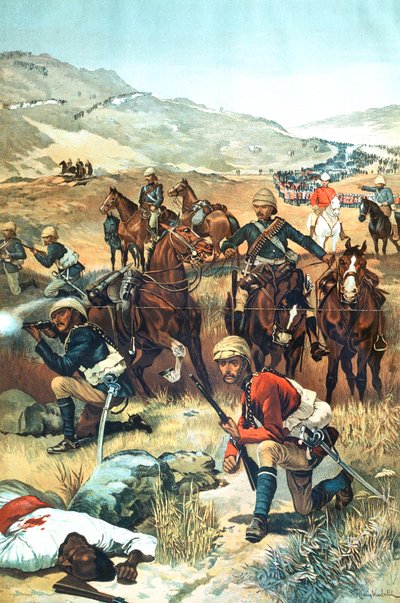 Az utolsó lövés Szudánban, 1885 alkotó: Unbekannt