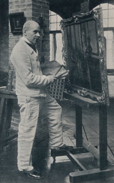 A néhai Gaston La Touche stúdiójában, 1913. alkotó: Unbekannt