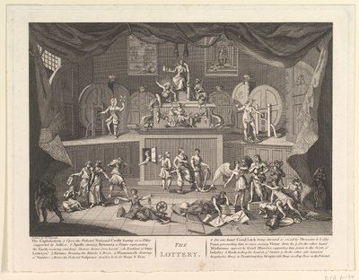 A lottó, [1724 után]. alkotó: Unbekannt