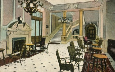 The Lounge, Abercorn Rooms, Liverpool Street Hotel, 1907. alkotó: Unbekannt