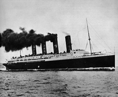 A Lusitania teljes sebességgel, 1915 alkotó: Unbekannt
