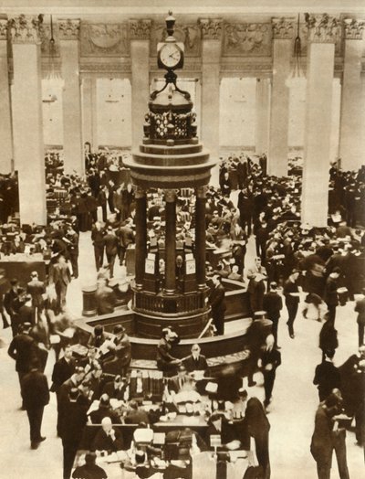A Lutine Bell a Lloyds of London biztosítási helyiségében, 1933, 1935. alkotó: Unbekannt
