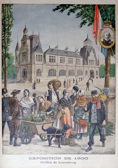 A luxemburgi pavilon az 1900-as egyetemes kiállításon, Párizs, 1900 alkotó: Unbekannt