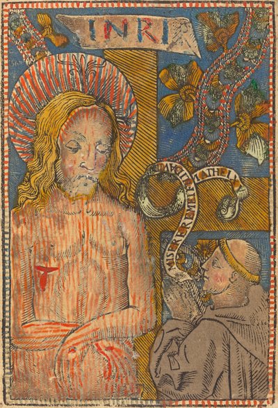Fájdalmas ember ferencessel, 1490-1500. alkotó: Unbekannt