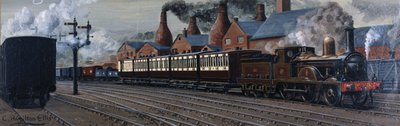 A Manchester Express Stoke-on-Trent közelében alkotó: Unbekannt