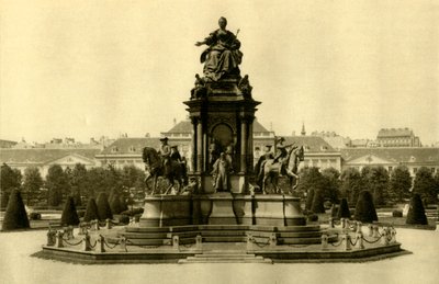 A Mária Terézia emlékmű, Bécs, Ausztria, 1935. alkotó: Unbekannt