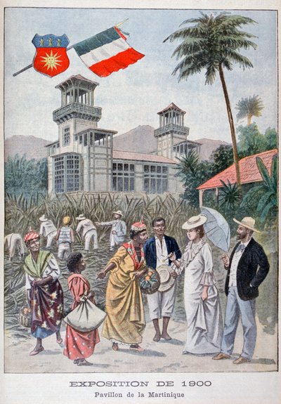 A Martinique-i pavilon az 1900-as egyetemes kiállításon, Párizs, 1900 alkotó: Unbekannt