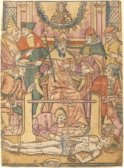 Szent Erasmus vértanúsága, 14801490. alkotó: Unbekannt