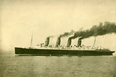 A Mauretania Cunard Line, 30 696 tonna, 1930. alkotó: Unbekannt