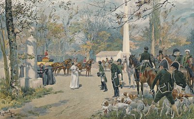 Napóleon és VII. Pius találkozása Fontainebleau-ban, 1813, 1896 alkotó: Unbekannt