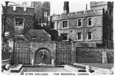 A Memorial Garden Eton College, 1936 alkotó: Unbekannt