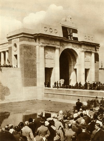 A Menin-kaput leleplezték, Ypres, Belgium, 1927. július 24., 1935. alkotó: Unbekannt