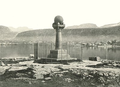 A meridiánoszlop, Hammerfest, Norvégia, 1895. alkotó: Unbekannt
