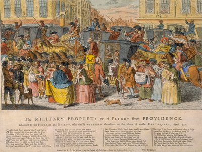 „A katonai próféta: avagy menekülés Gondviselésből”, 1750 alkotó: Unbekannt