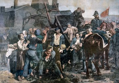 A bányászsztrájk Carmaux-ban, 1892 alkotó: Unbekannt