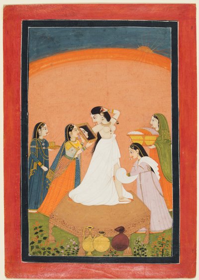 A reggeli vécé, 1810-25. alkotó: Unbekannt
