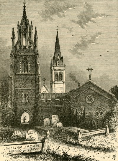 The Mortuary Chapel and New Church, Woburn, 1898. alkotó: Unbekannt