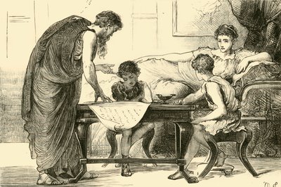 A Gracchi anyja, 1890. alkotó: Unbekannt