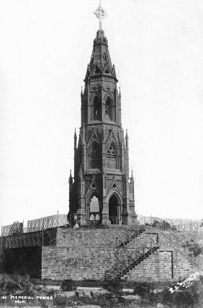 The Mutiny Memorial tower, Delhi, India, XX. század alkotó: Unbekannt