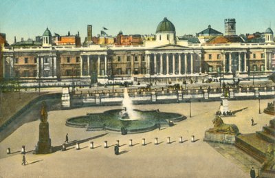 A National Gallery és a Trafalgar Square, London, 1910. alkotó: Unbekannt