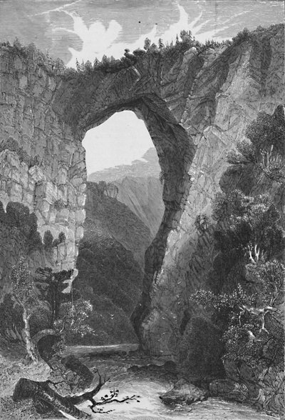 The Natural Bridge, Virginia, 1883 alkotó: Unbekannt